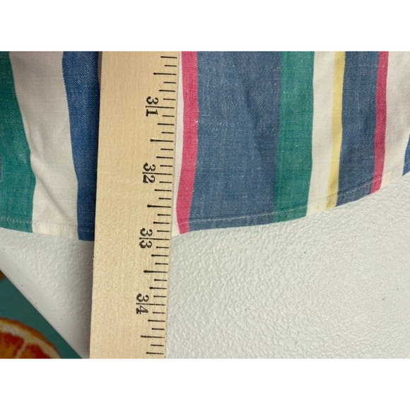 VTG Ralph Lauren Button Up Shirt Men's Large Vertical Stripe Retro University - Picture 8 of 9